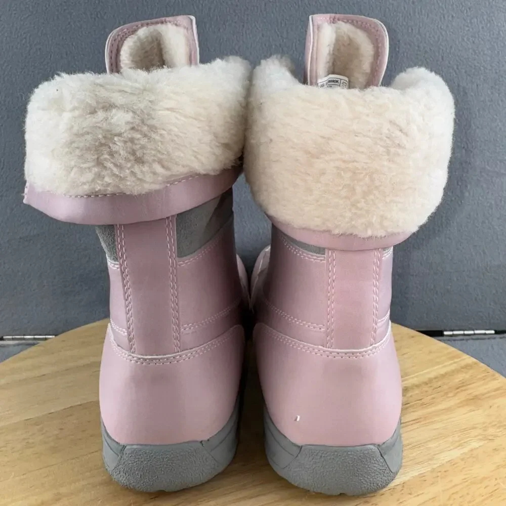 Ugg Kids' Butte II CWR Waterproof Winter Boots Pink Leather Size 4 US
